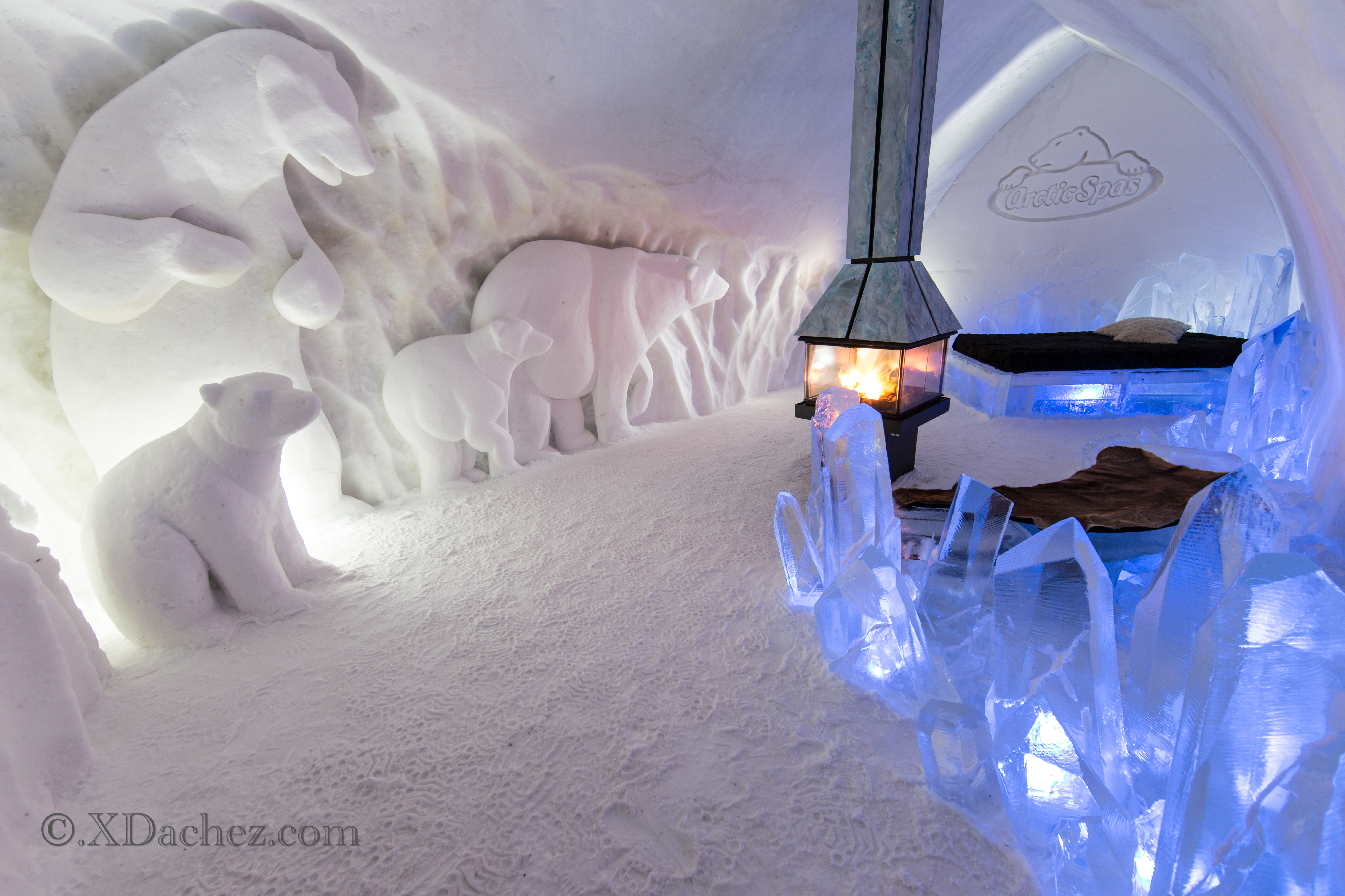 Hotel de Glace - niezwykły hotel z lodu