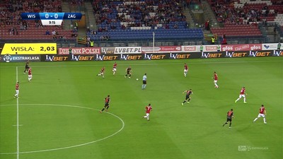 Wisła K. - Zagłębie (0:0): Ostrzeżenie dla Wisły! Czerwiński przymierzył obok słupka