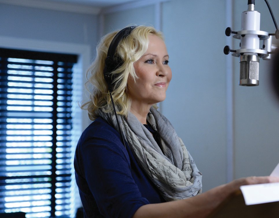 Agnetha Fältskog w studio nagrań