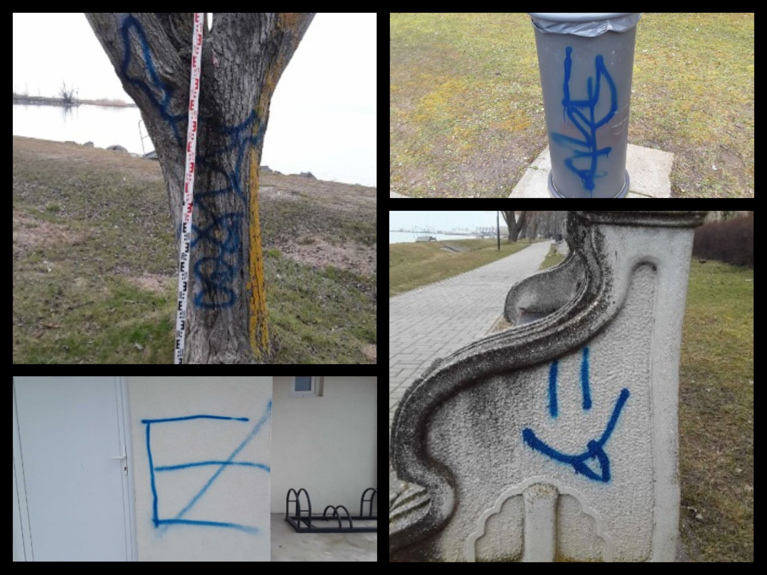 Mindent szétfestett festékszóróval a megvadult testvérpár: brutális, amit Balatonlellén műveltek – fotó