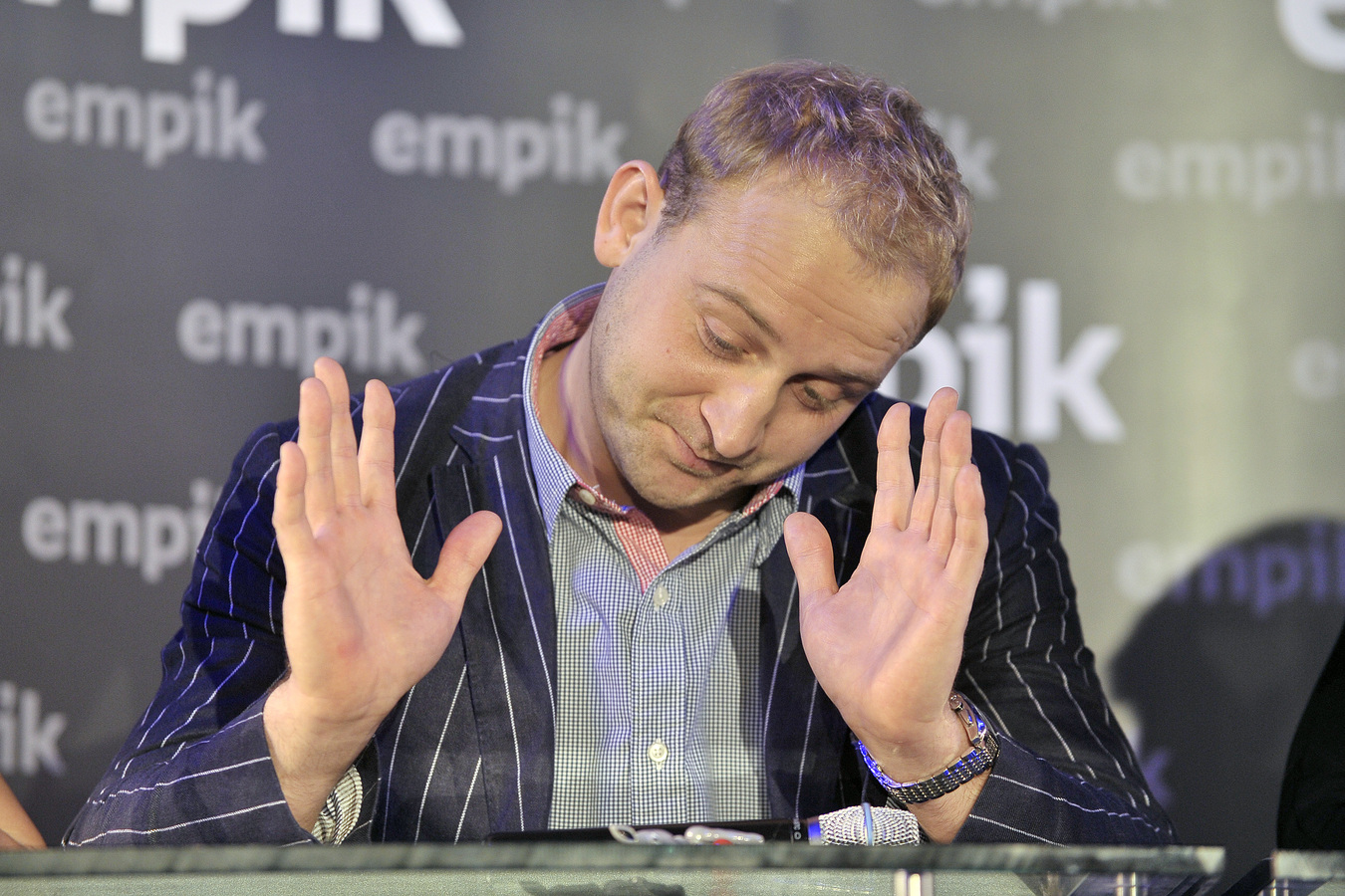 Borys Szyc podczas promocji