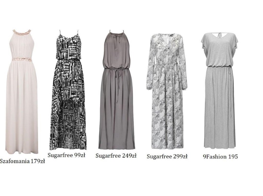 Nie ulega wątpliwości, że boho jest głównym i najważniejszym trendem tego sezonu. Jeśli ta stylistyka jest Ci bliska, wybierz długą sukienkę i noś ją z wiązanymi sandałami czy koturnami.