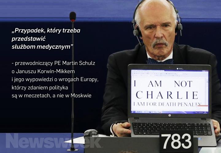 Janusz Korwin-Mikke najwidoczniej nie jest traktowany poważnie w europarlamencie. 
