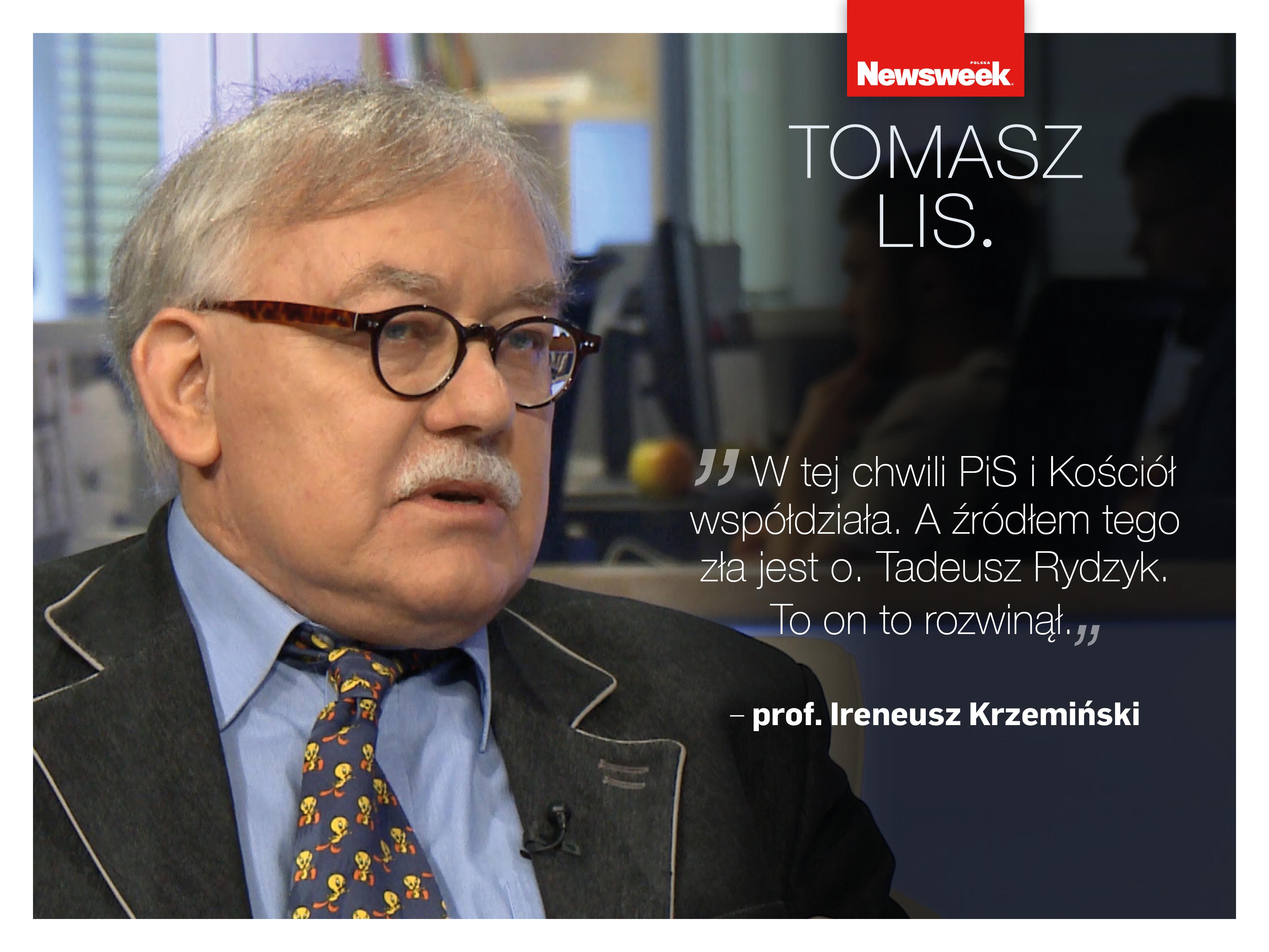 prof. Ireneusz Krzemiński w programie Tomasz Lis.