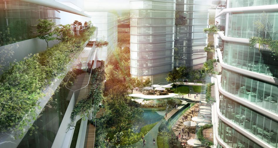 Inwestor dopuszcza także jeden budynek z mieszkaniami oraz hotel i centrum konferencyjne. Nowością ma być także platforma łącząca Śródmieście z Żoliborzem - pojawi się nad torami kolejowymi