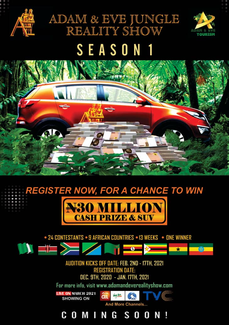 N30m and a new SUV up for grabs as new reality TV Show 