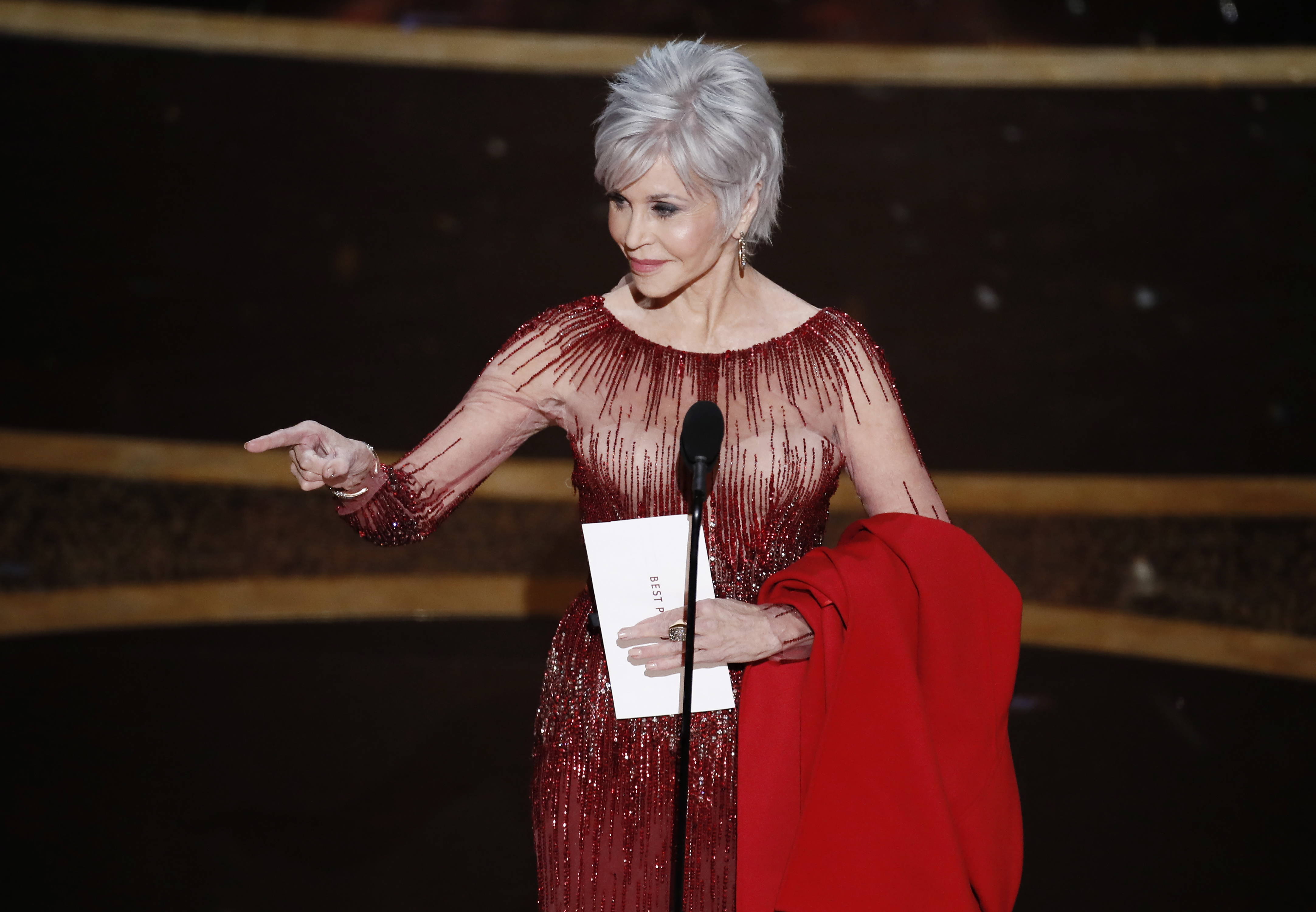 Jane Fonda na tegorocznej gali rozdania Oscarów