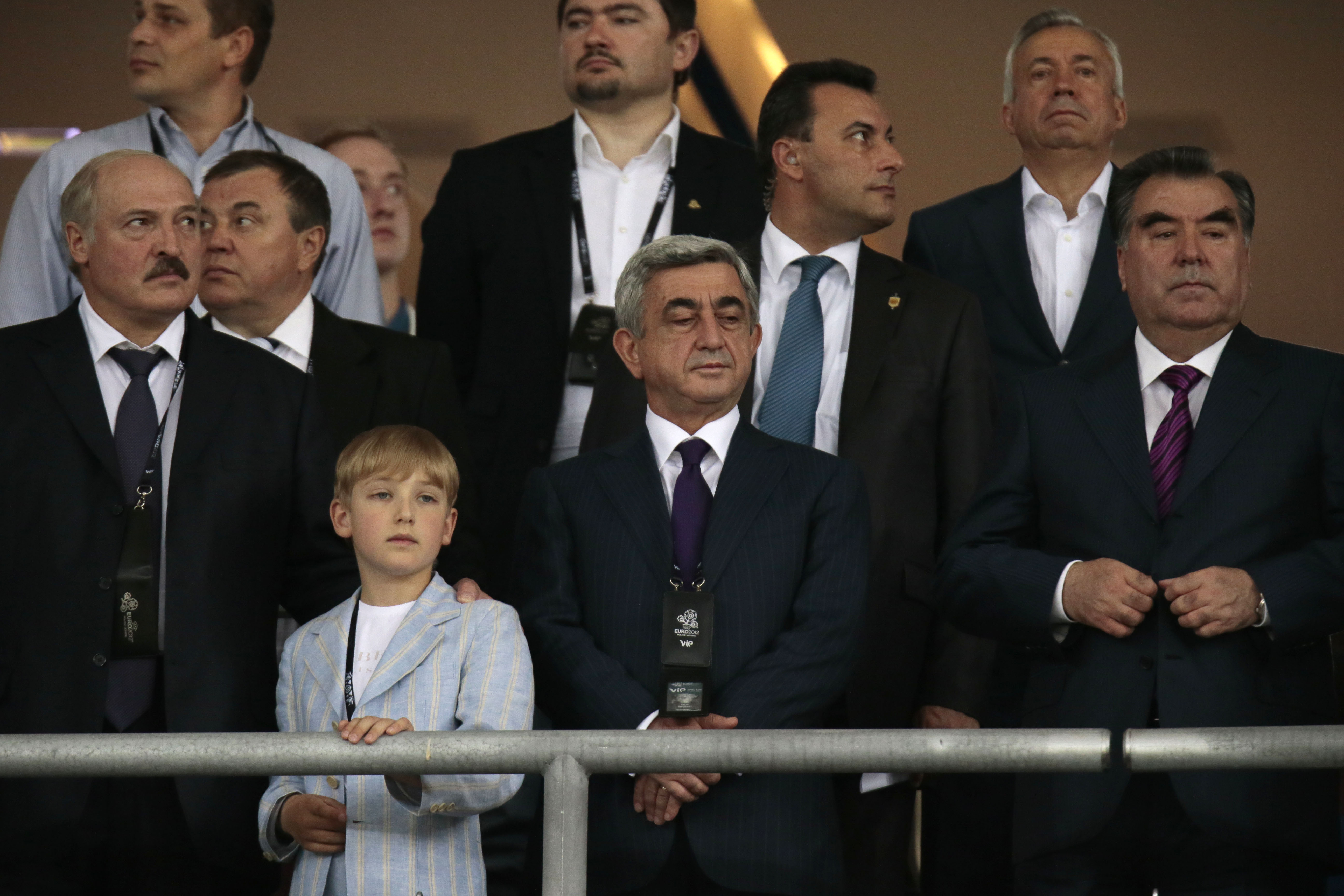 Prezydent Białorusi na finale Euro 2012