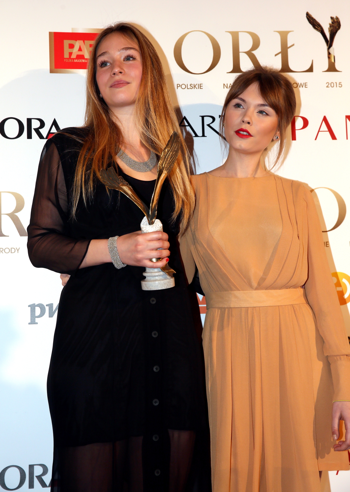 Orły 2015: Zofia Wichłacz (a z nią Agata Trzebuchowska)