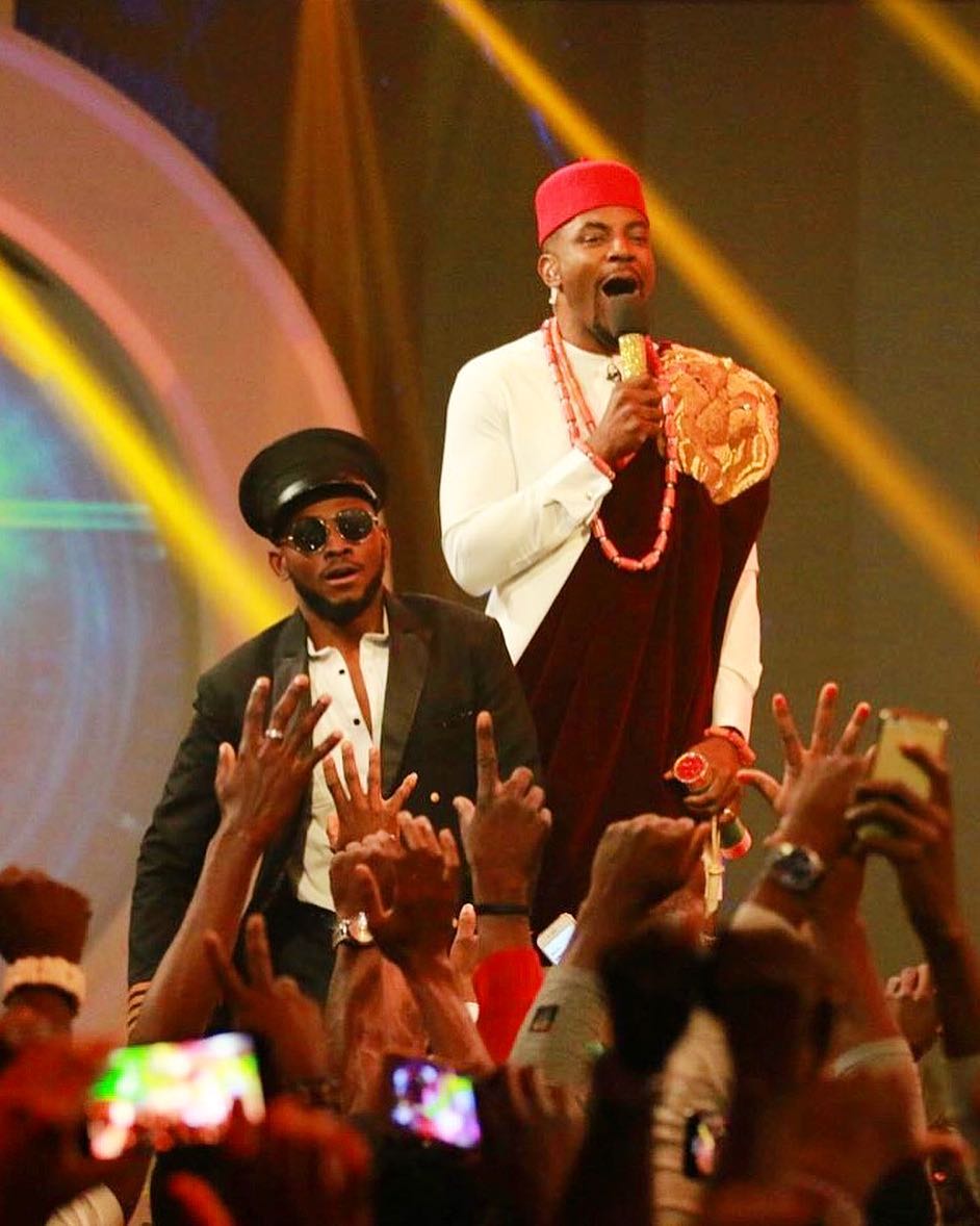 Ebuka announced Miracle at the grand finale of Big Brother Naija season 3 where he won the prize of N45m.