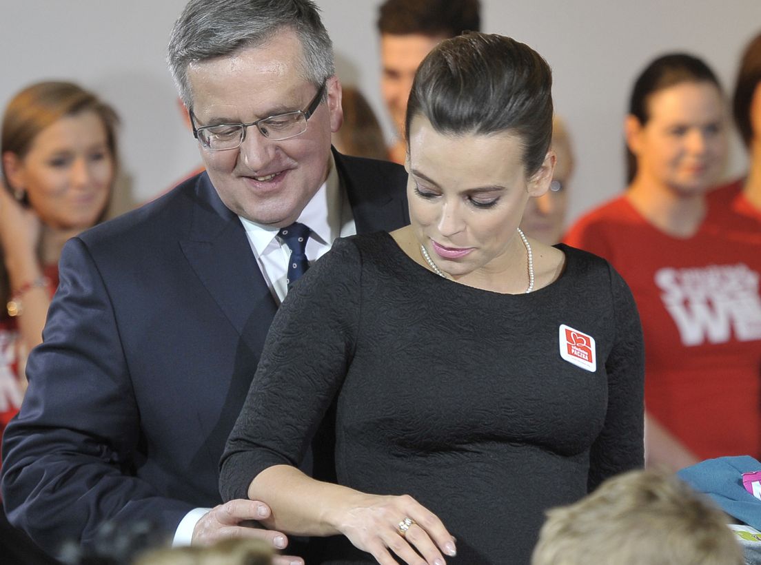 Anna Mucha i Bronisław Komorowski