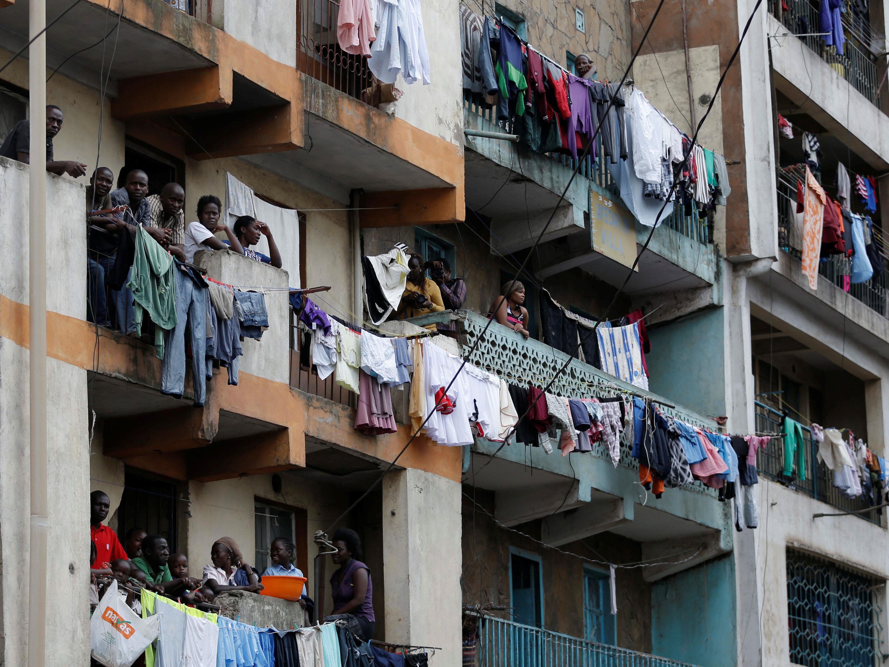 The Wider Image: Tearing down condemned homes in Nairobi