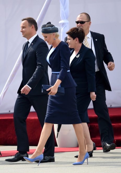 Andrzej Duda, Agata Kornhauser-Duda i Beata Szydło