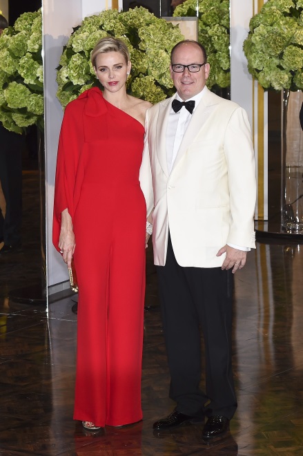 Księżna Charlene i książę Monako Albert II