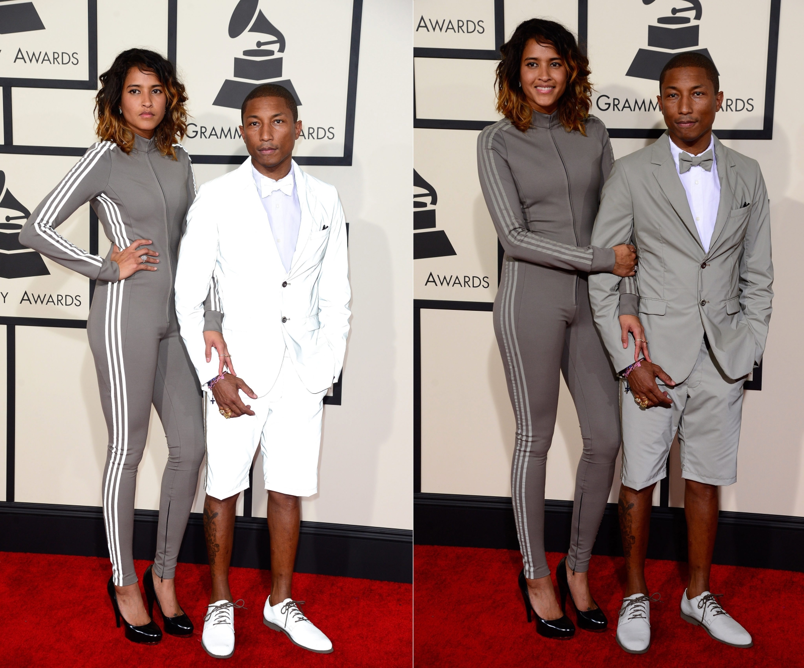 Im dziwniej tym głośniej? Gwiazdy na Grammy: Pharrell Williams z żoną Helen Lasichanh
