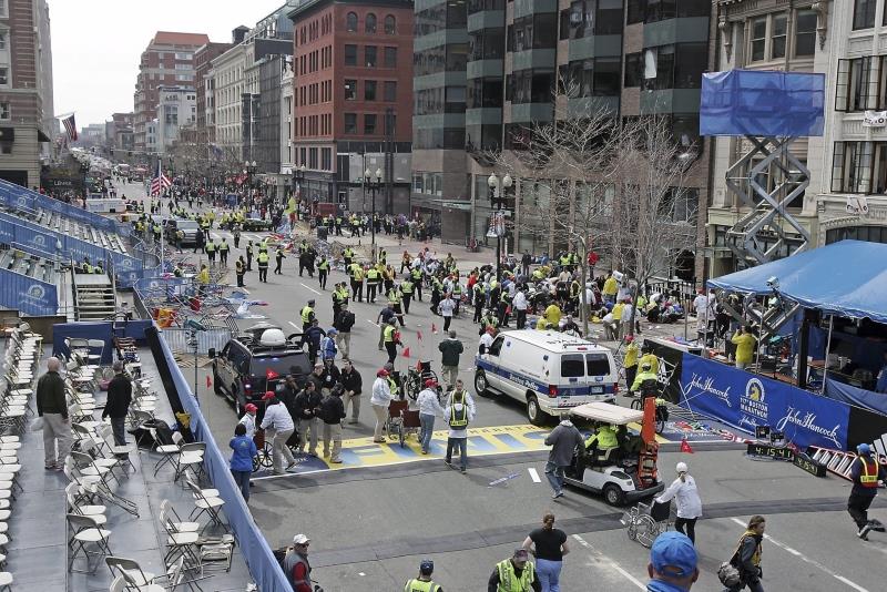 maraton w bostonie miejsce eksplozji policja