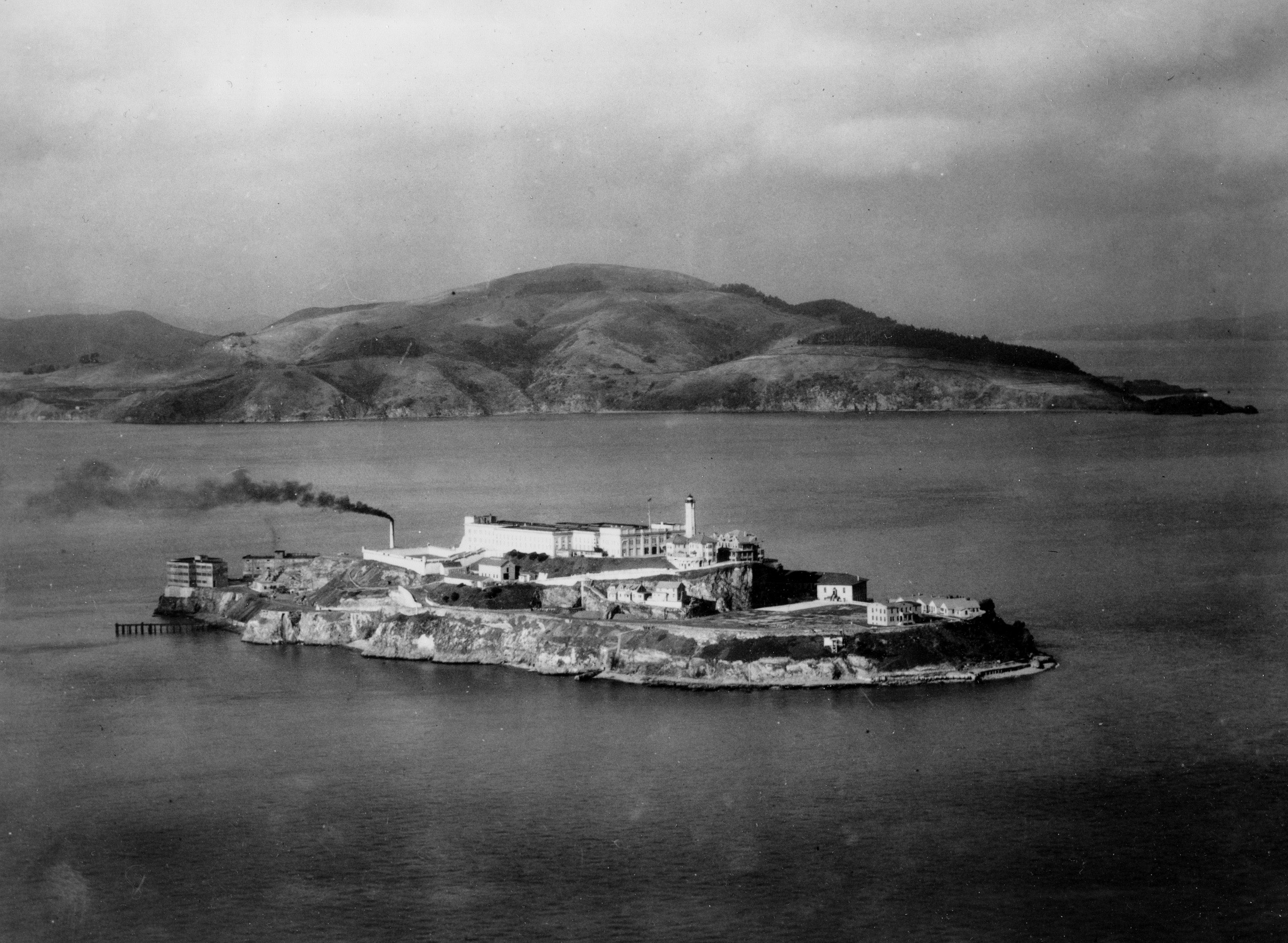 Więzienie Alcatraz. Zdjęcie archiwalne