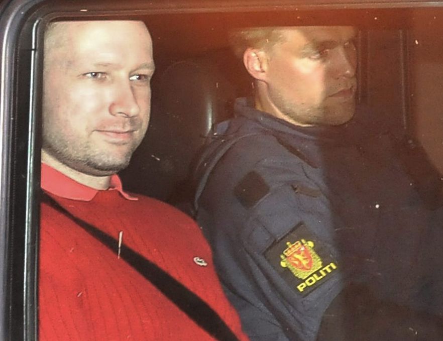 Anders Breivik, sprawca krwawych ataków w Norwegii, w których zginęły dziesiątki ludzi, lipiec 2011