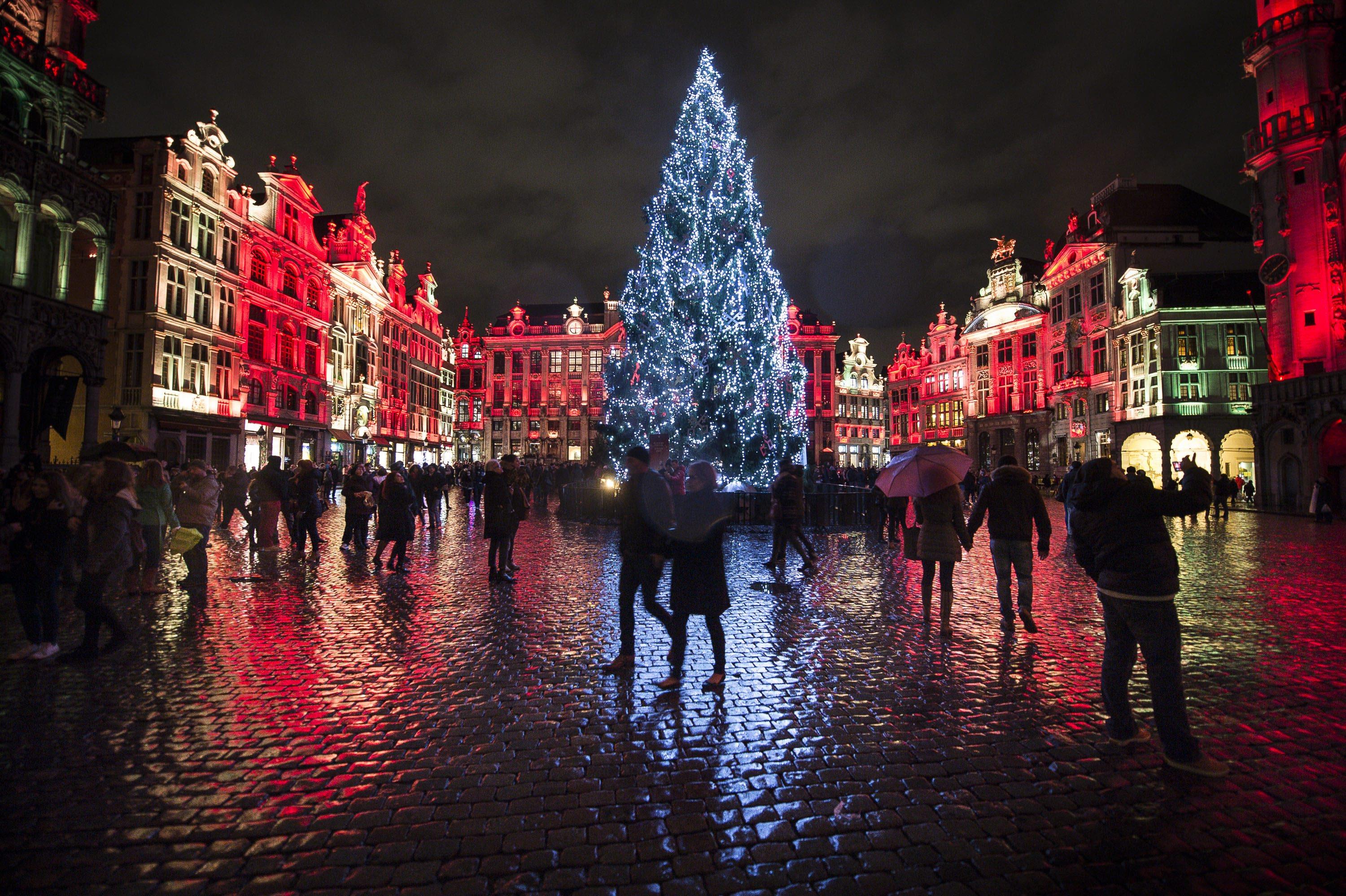 Christmas illumination in Brussels