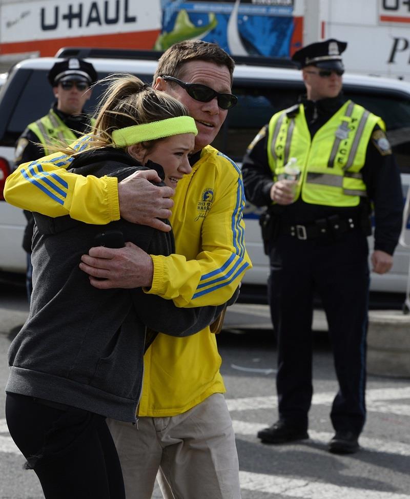 Zamach Boston biegaczka pionowe