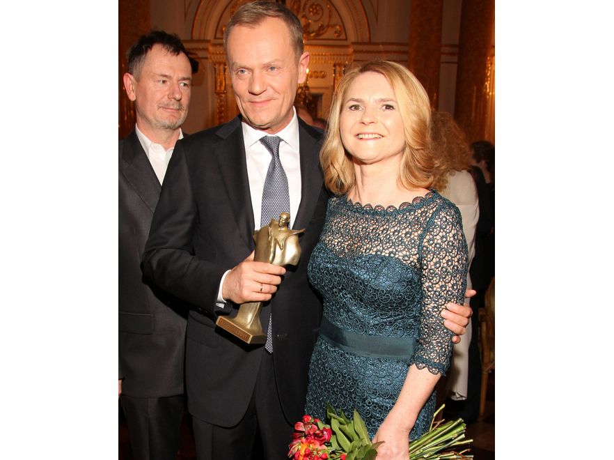 Donald i Małgorzata Tusk na gali rozdania Wiktorów