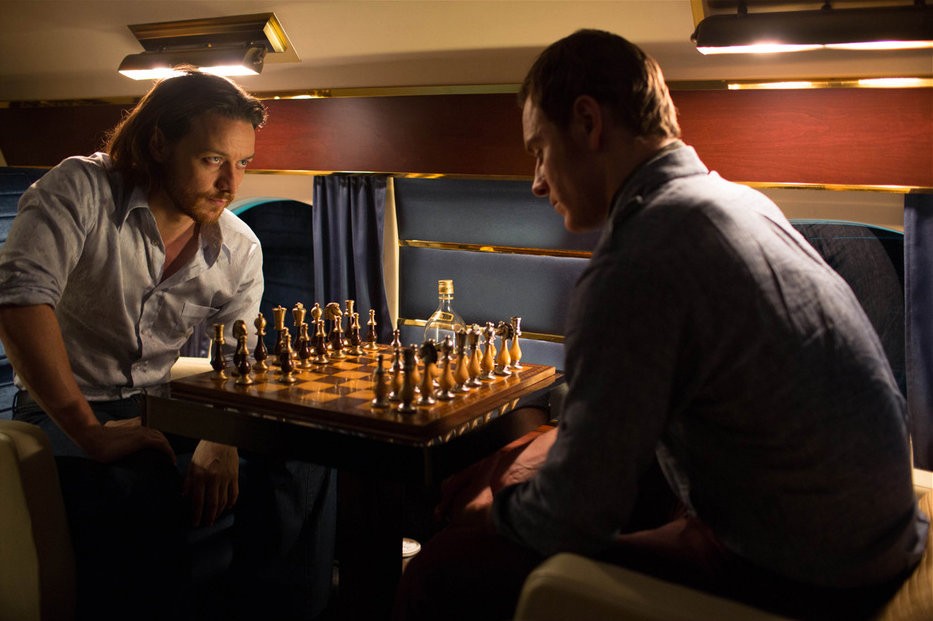 James McAvoy i Michael Fassbender w filmie
