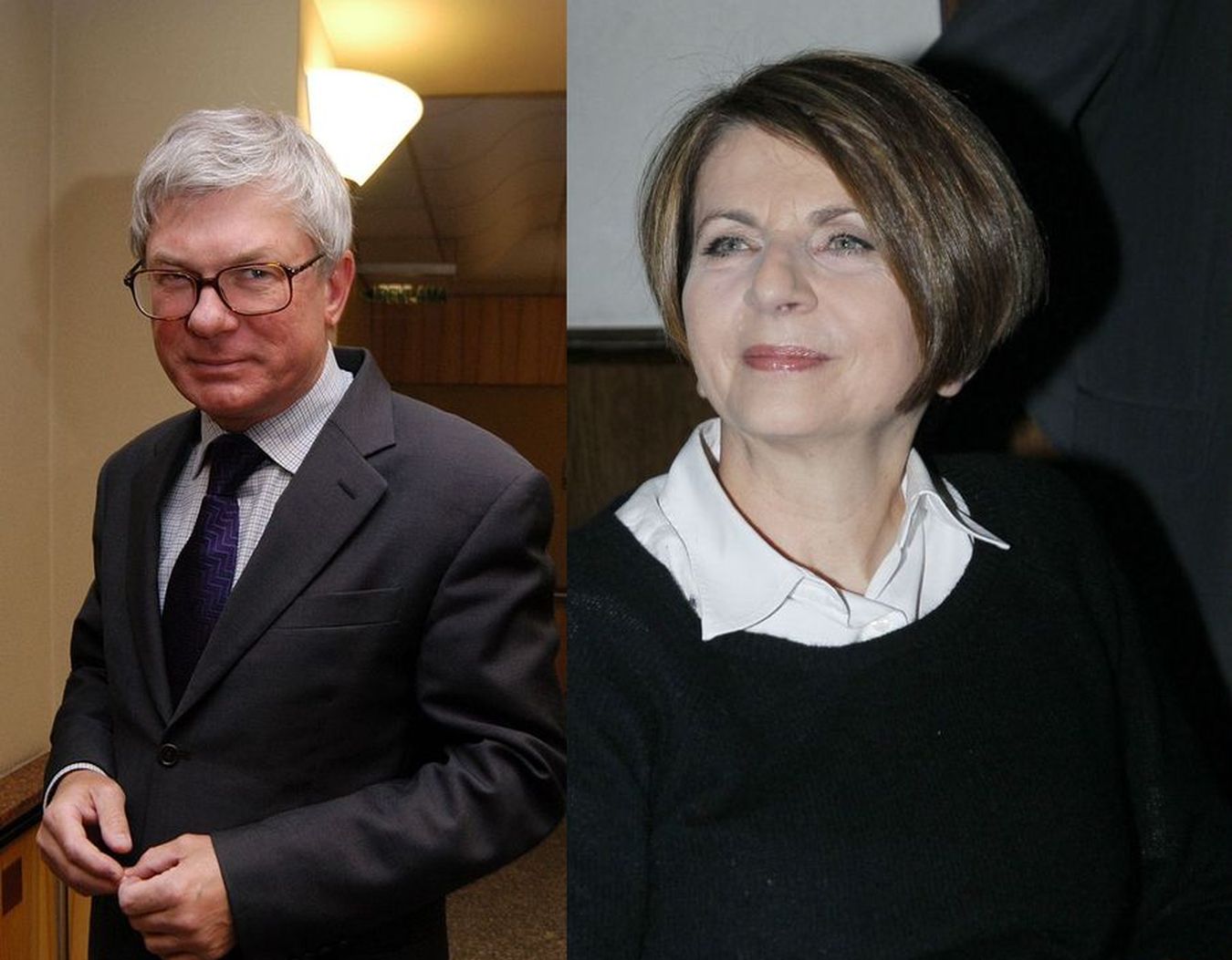 Andrzej Celiński i Julia Pitera -