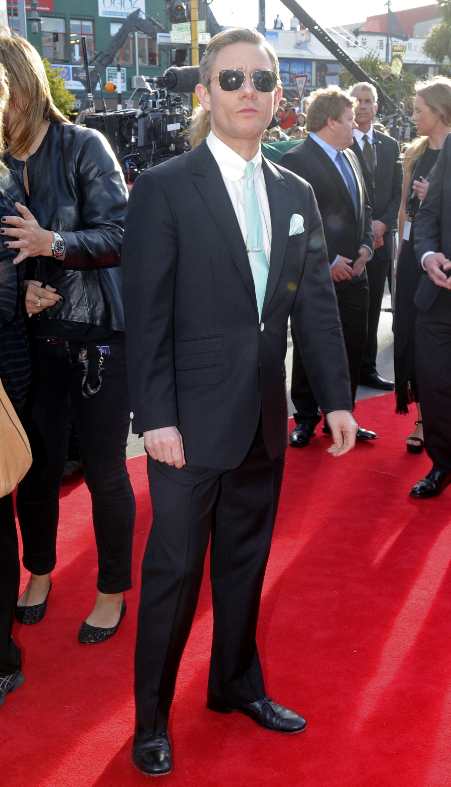Martin Freeman na uroczystej premierze filmu