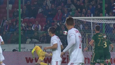 Górnik Z. - Śląsk (1:0): Co za parada Wrąbla! Bramkarz Śląska "ukradł" Kądziorowi gola kolejki!