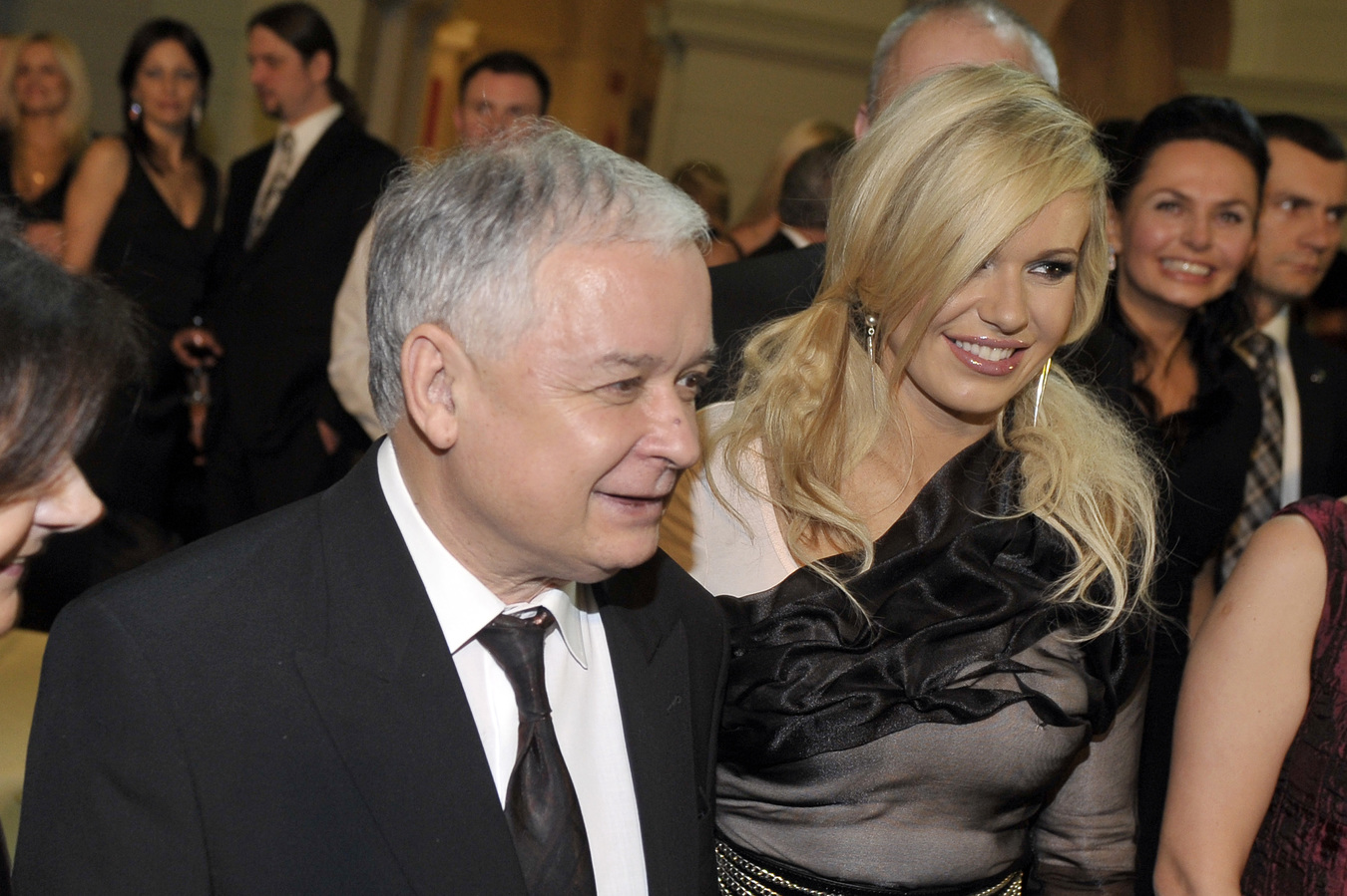 Doda z prezydentem Lechem Kaczyńskim i jego żoną, Marią Kaczyńską