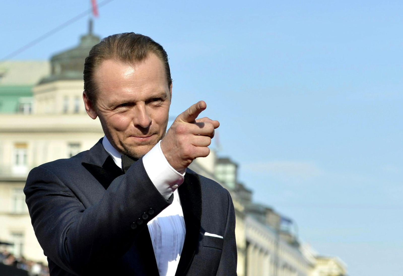 Simon Pegg na premierze