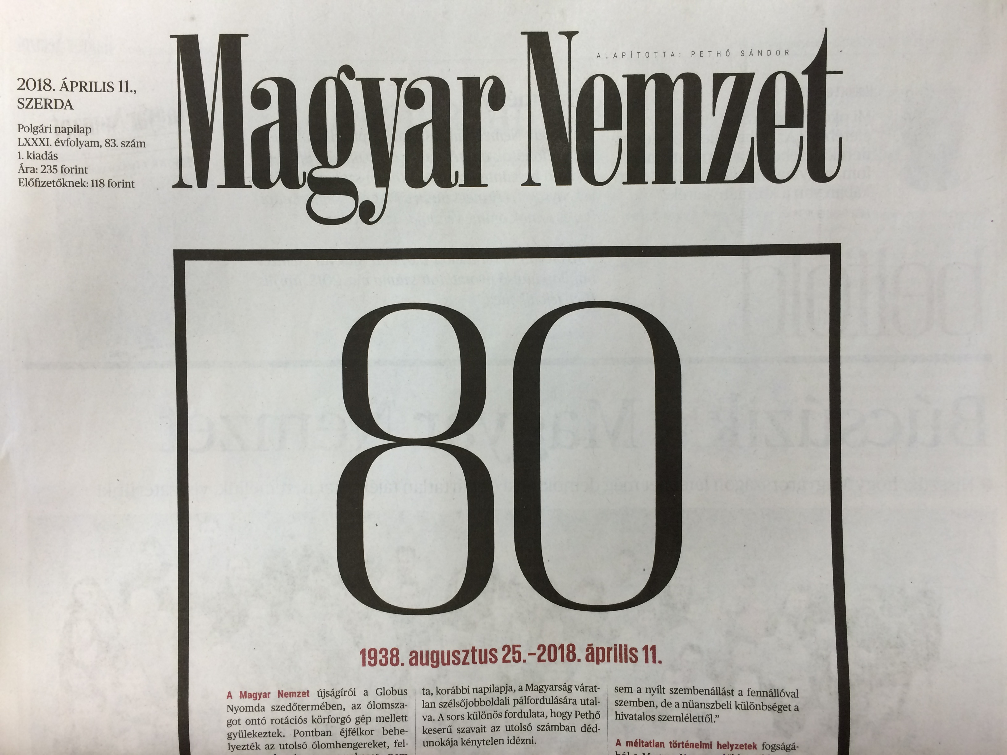 Képtalálat a következőre: „magyar nemzet utolsó száma kép”