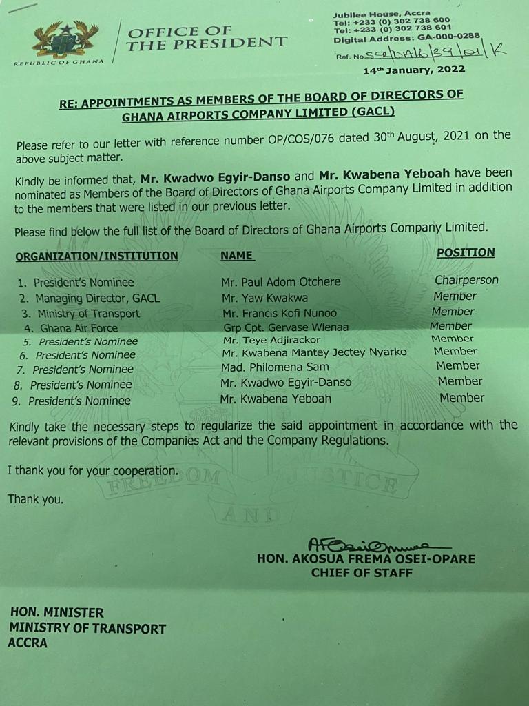 Veteran journalist Kwabena Yeboah joins Adom Otchere’s GACL board