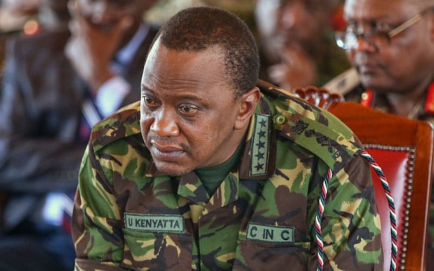 Commander in Chief of Kenya Defense forces, President Uhuru Kenyatta.