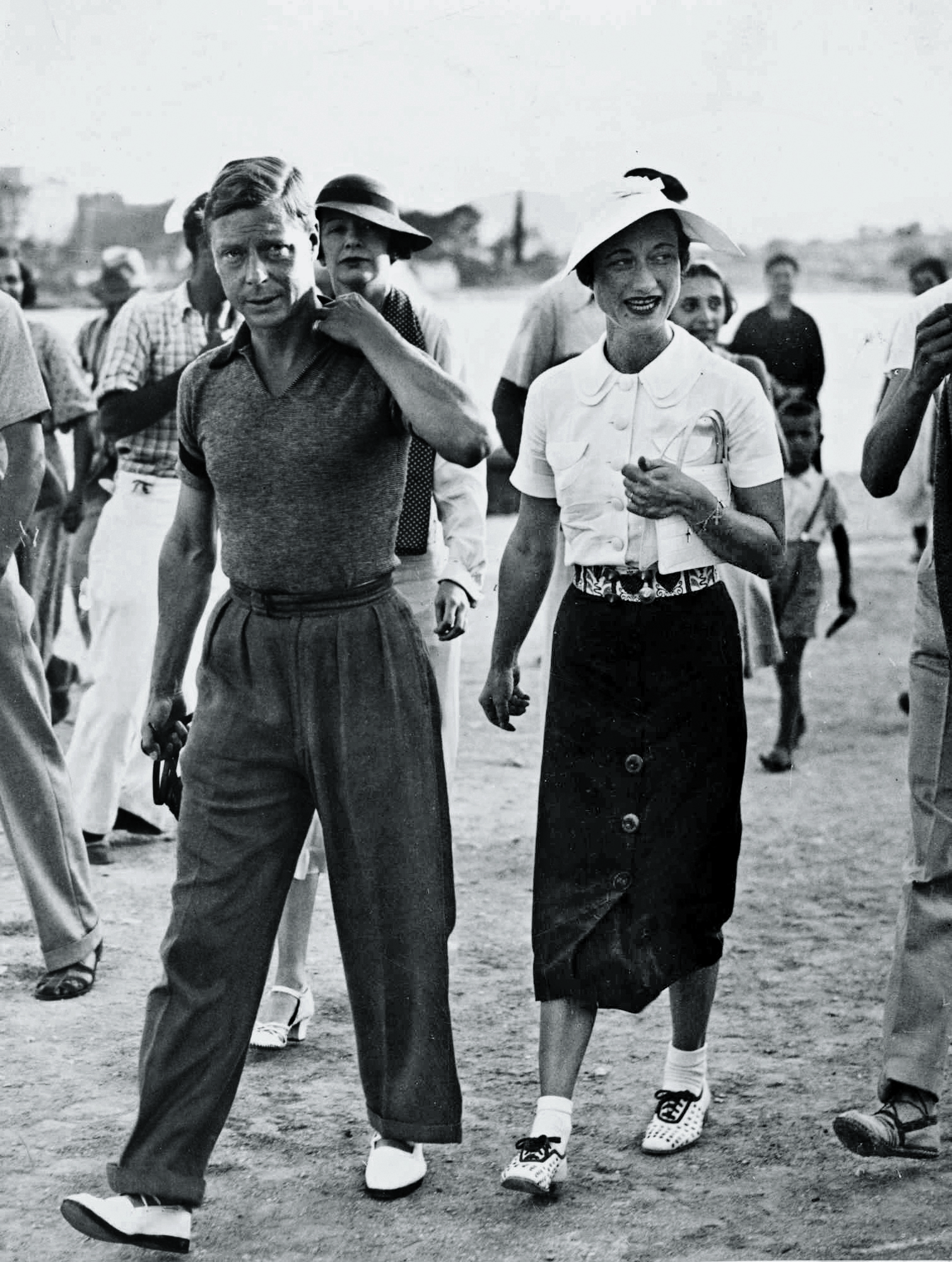 Edward VIII i Wallis Simpson, kochanka księcia, a po abdykacji żona. Na zdjęciu w Jugosławii w 1936 r.