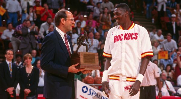 Hakeem Olajuwon also won the MVP in two consecutive seasons like Antetokounmbo (Getty Images)