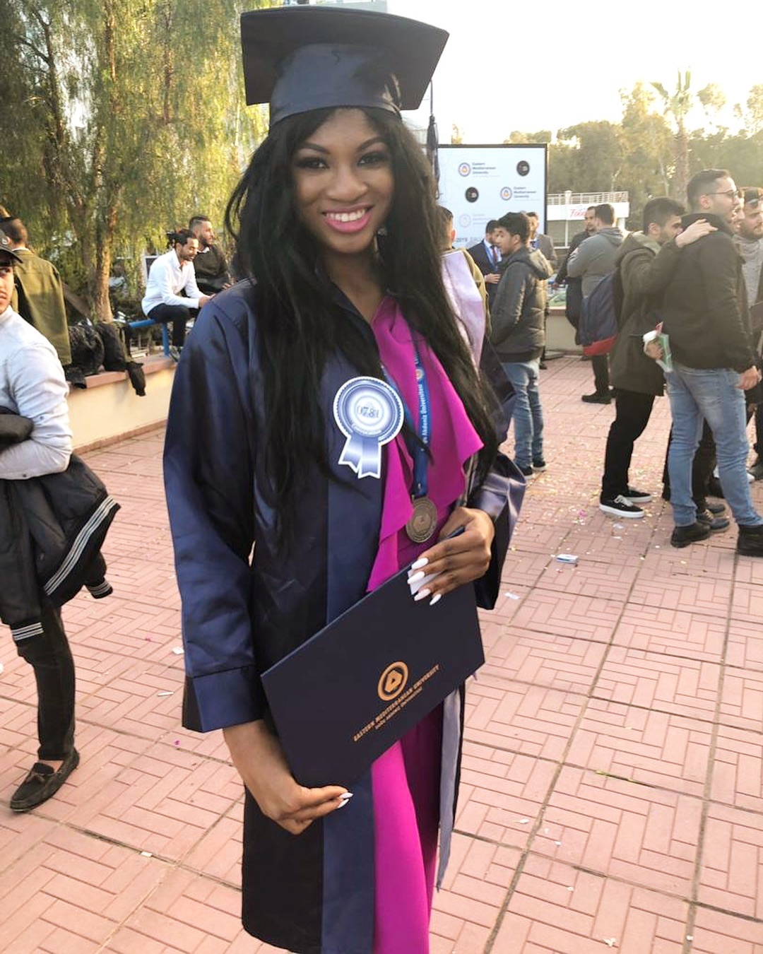 Omotola Jalade-Ekeinde can't keep calm as daughter bags 2 degrees at 19 d9a6a91d176576dc62673f753084879a - Omotola Jalade-Ekeinde can't keep calm as daughter bags 2 degrees at 19