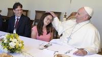 Oni zjedli obiad z papieżem