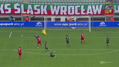Śląsk - Piast (3:1): Pietrowski uderzył w słupek! Niebywały brak szczęścia gości