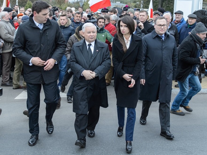 Jarosław Kaczyński i Marta Kaczyńska