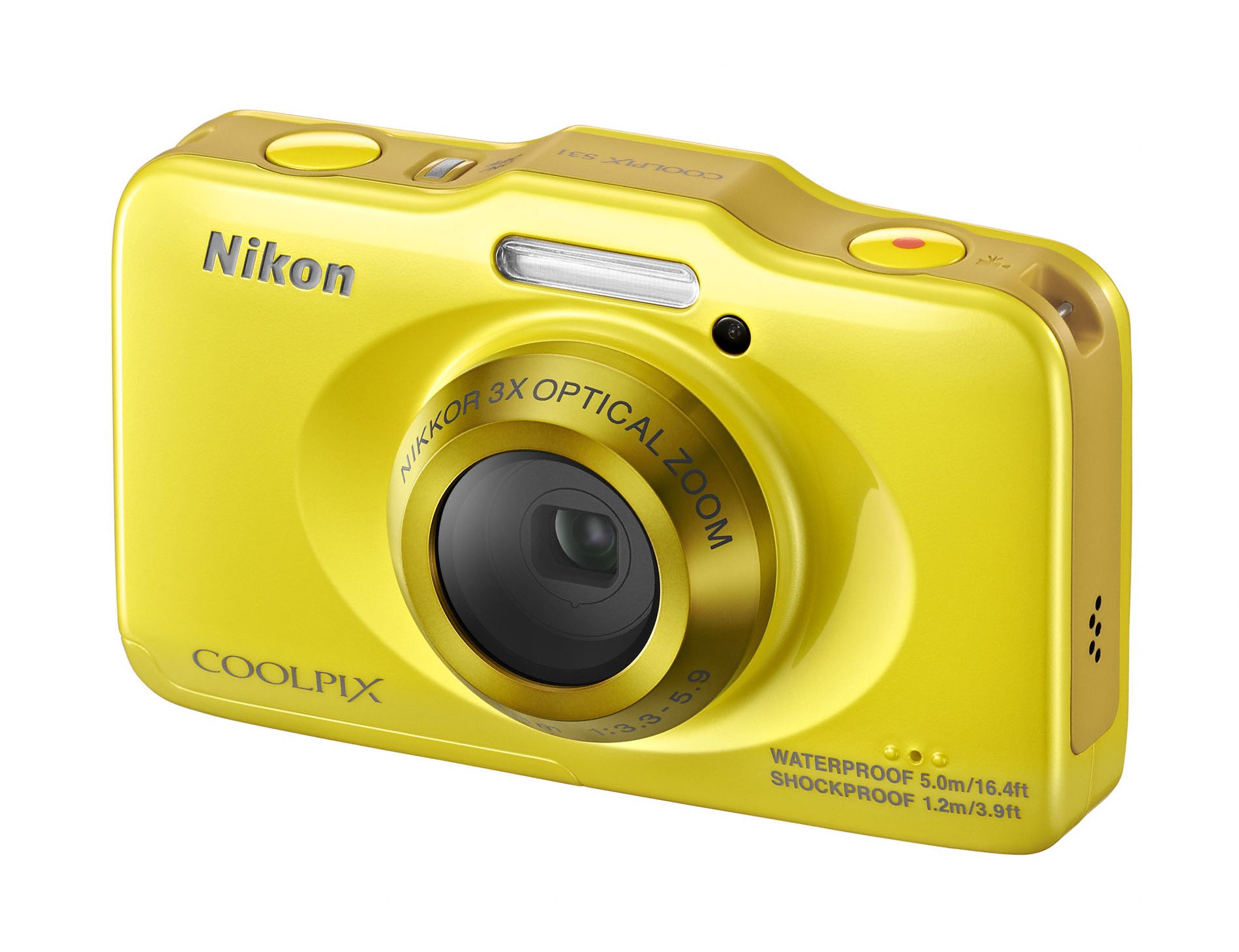 Odporny na wilgoć, upadki i wstrząsy COOLPIX S31 wyposażony został w matrycę o rozdzielczości 10 megapikseli, duże przyciski, wyraźne menu oraz obiektyw NIKKOR z 3-krotnym zoomem optycznym. Aparat posiada również funkcję nagrywania filmów w rozdzielczości HD oraz wbudowane zabawne filtry. Symetryczny korpus sprawia, że COOLPIX S31 jest poręczny, a jego kształt umożliwia wygodną obsługę również najmłodszym użytkownikom.