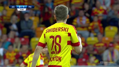 Jagiellonia - Piast (0:1): Świderski nie był w stanie pokonać Szmatuły. Pewna interwencja bramkarza gości
