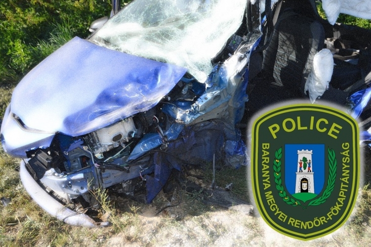 Tragikus karambol Baranyában: busz és autó rohant egymásba, egy ember szörnyethalt