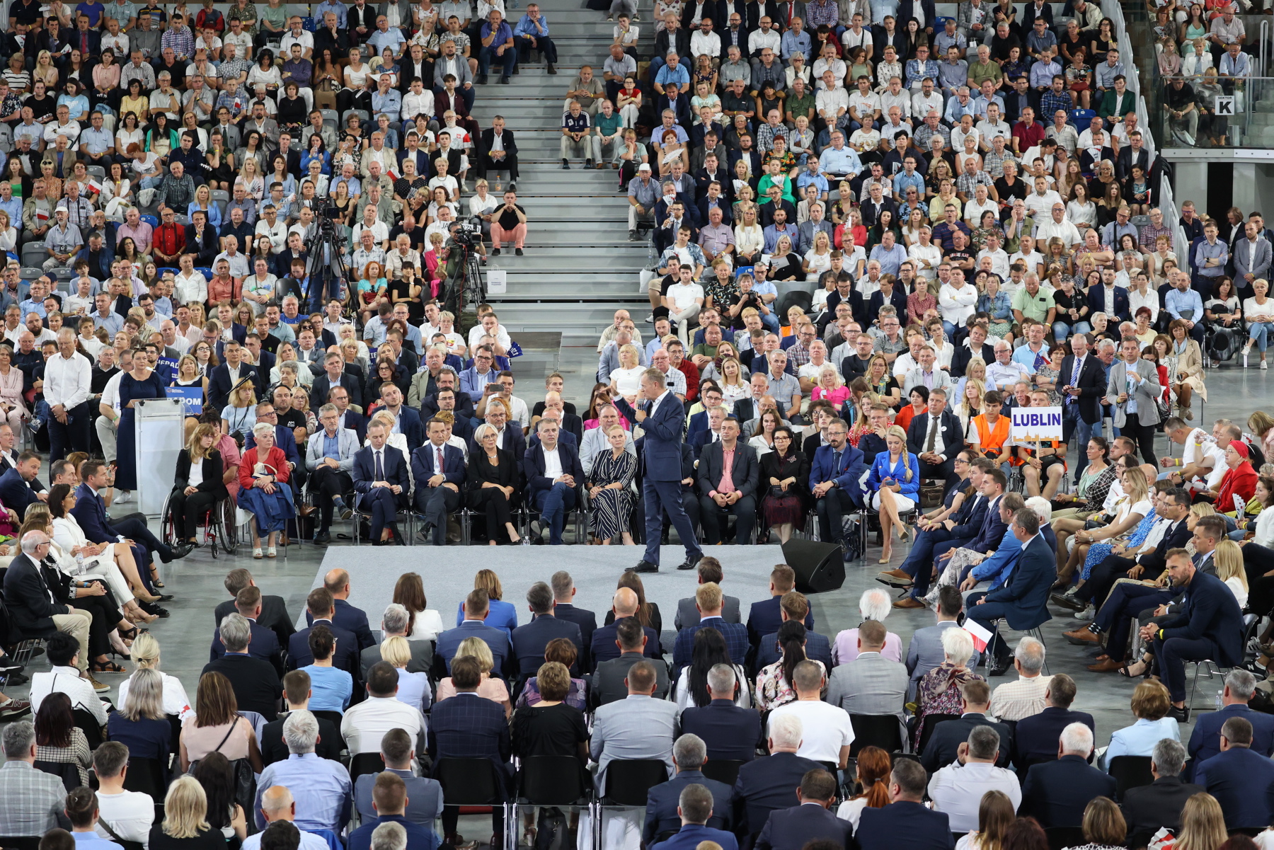 Ogólnopolska konwencja Platformy Obywatelskiej w hali Radomskiego Centrum Sportu, 2 lipca 2022 r.