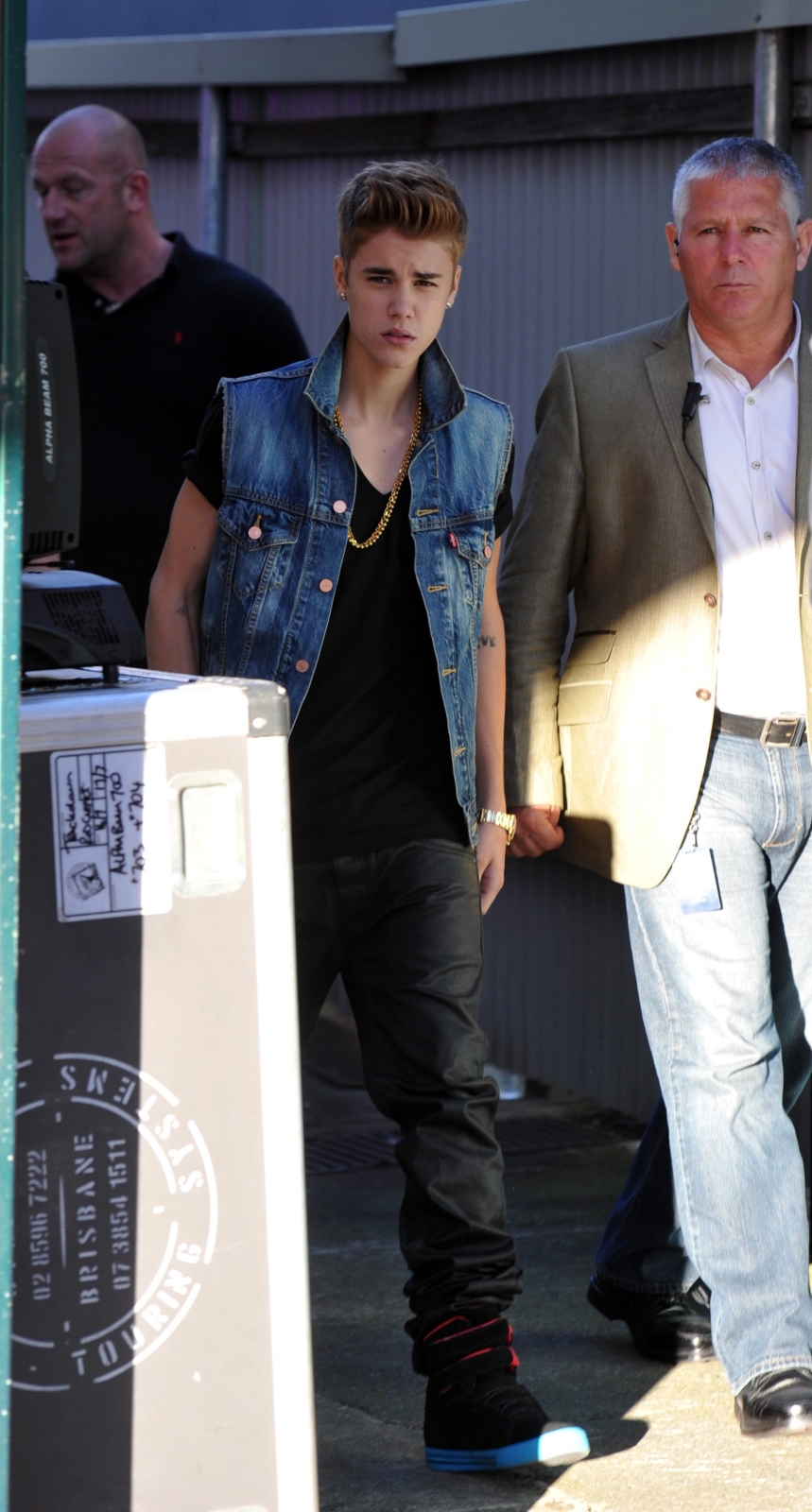 Justin Bieber na lotnisku w Melbourne