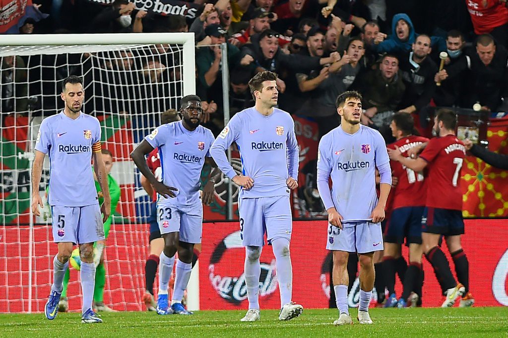 More disappointment for Barca as Osasuna strike late to snatch draw