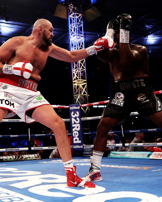 Fury put Whyte on the backfoot for most of the bout