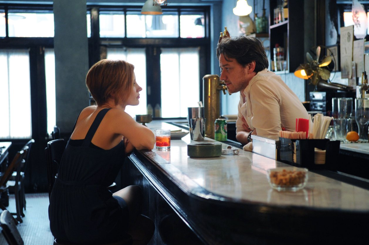 Samotni ludzie... Jessica Chastain i James McAvoy