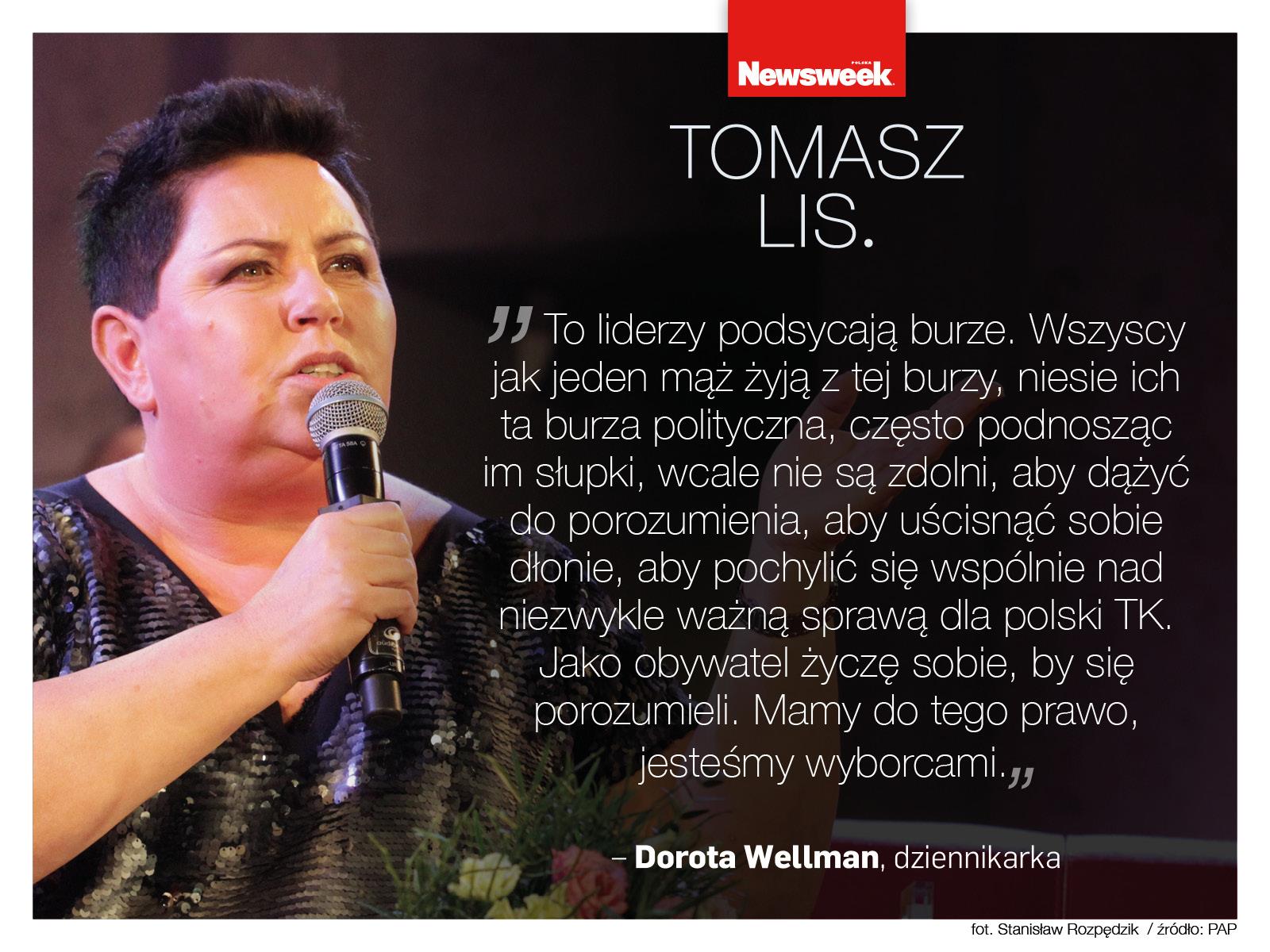 Dorota Wellman w programie 