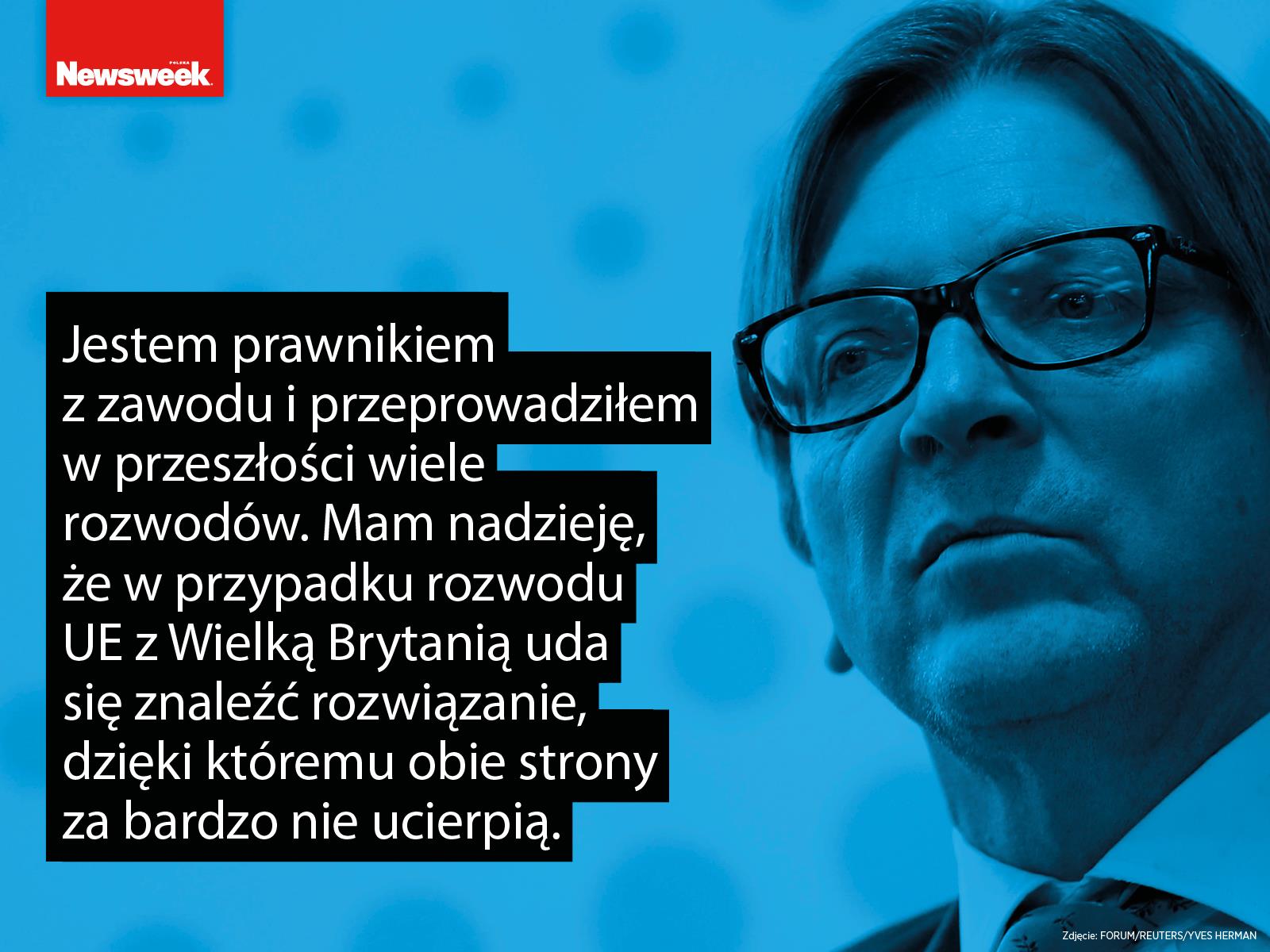 Guy Verhofstadt, Newsweek Polska